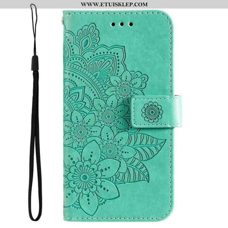 Obudowa Etui Na Telefon do Poco M4 5G z Łańcuch Paskowata Mandala